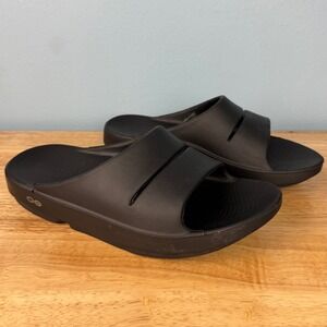 OOFOS Women's Black Comfort Sandals